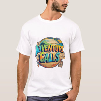 Camiseta Descrição de "Chamadas de Aventura" Design de Cami