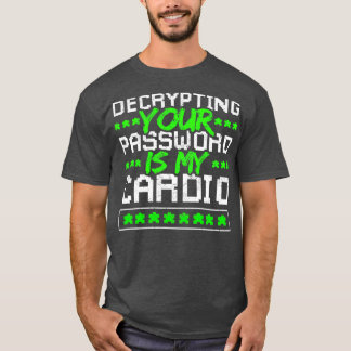Camiseta Descriptografia da senha de segurança cibernética