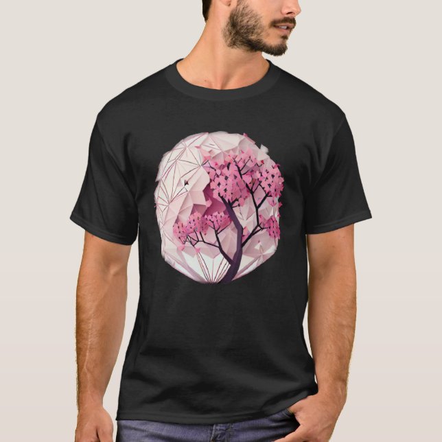 Camiseta Descubra a serenidade do Primavera com um Cherry B (Frente)