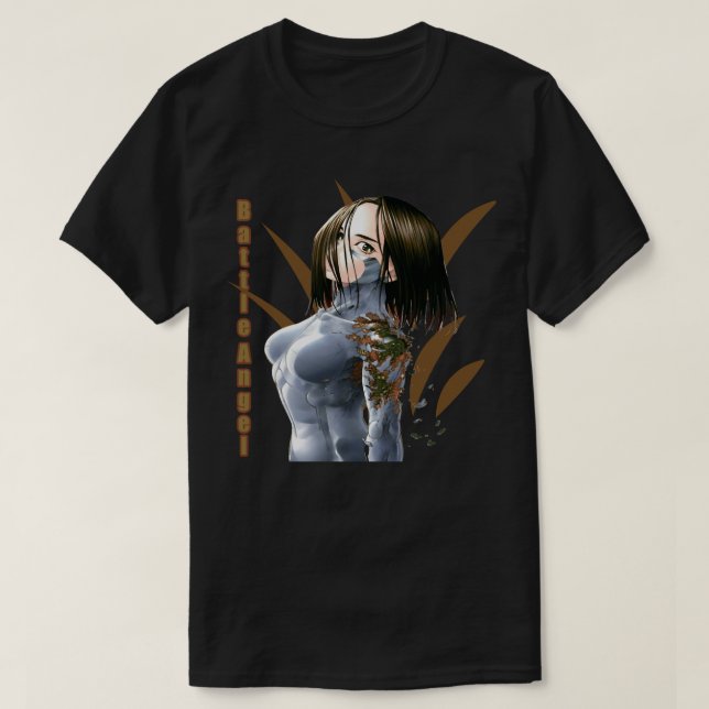 Camiseta Descubra A Verdade Sobre Alita Batalha Angel Cute  (Frente do Design)