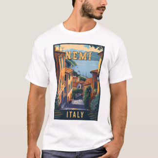 Camiseta Descubra O Charme De Nemi Na Itália - Viagens vint