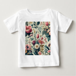 Camiseta Descubra o Deslumbrante Padrão Botânico Floral de