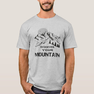 Camiseta Descubra o seu equipamento de montanha de biciclet