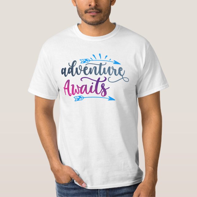 Camiseta Descubra Sua Próxima Aventura  (Frente)
