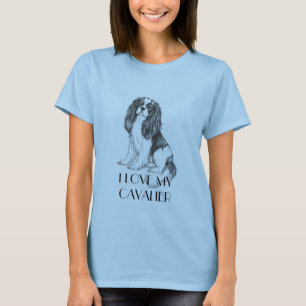 Camiseta descuidado, EU AMO MEUS CAVALIER