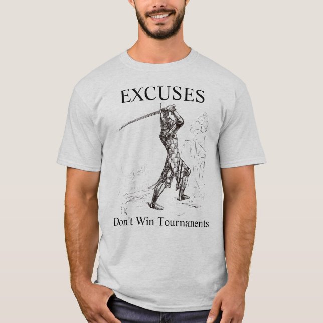Camiseta Desculpas Não Ganham Torneios (Frente)