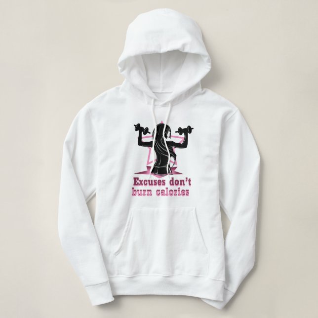 Camiseta Desculpas não queimam calorias (Frente do Design)