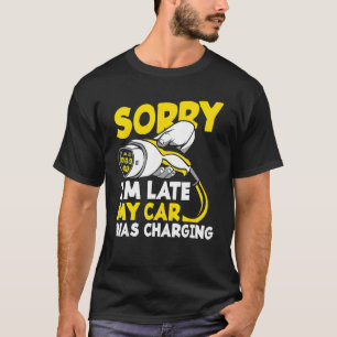 Camiseta Desculpe, Atrasei Meu Carro Estava Carregando Bomb