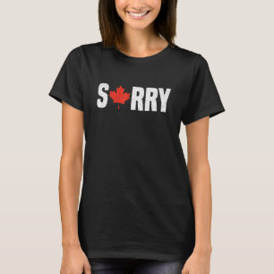 Camiseta Desculpe Canadian Maple Leaf Canadá Cultura Educad