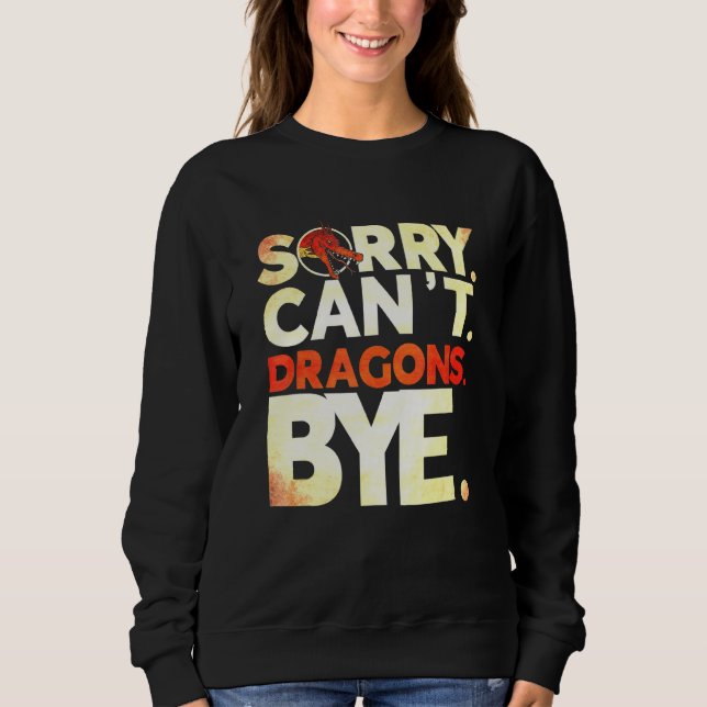 Camiseta Desculpe Cant Dragon Dragon (Frente)