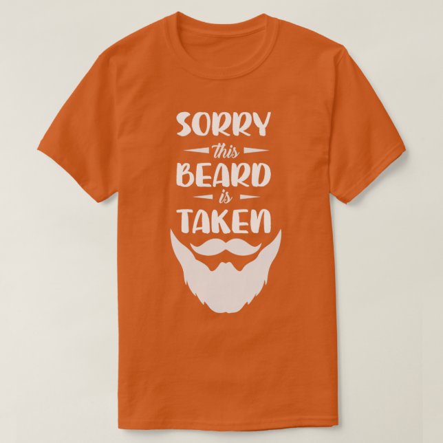 Camiseta Desculpe, esta barba é levada a bordo. (Frente do Design)