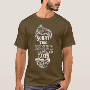 Camiseta Desculpe, esta barba é levada de presente engraçad