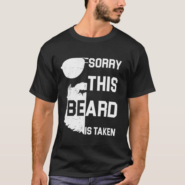 Camiseta Desculpe, esta barba é tirada Excelente presente n (Frente)