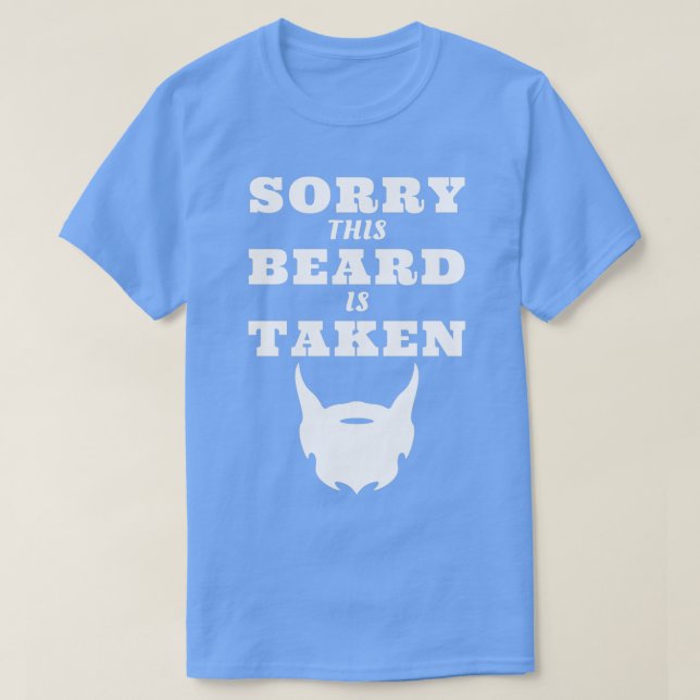 Camiseta Desculpe, Esta Barba Foi Levada 65 (Frente do Design)