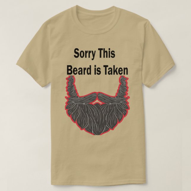 Camiseta Desculpe, Esta Barba Foi Levada 7 (Frente do Design)