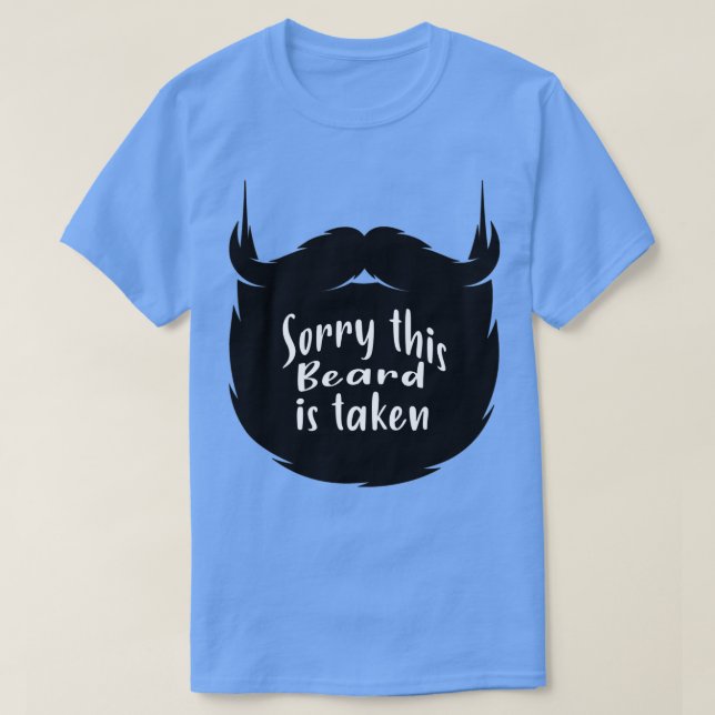 Camiseta Desculpe, Esta Barba Foi Levada 8 (Frente do Design)