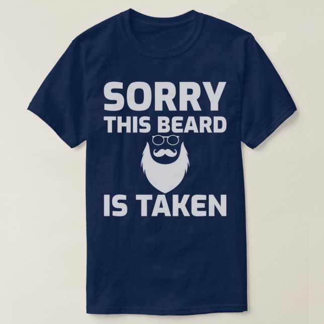 Camiseta Desculpe, esta barba foi tirada 7 1 (Frente do Design)