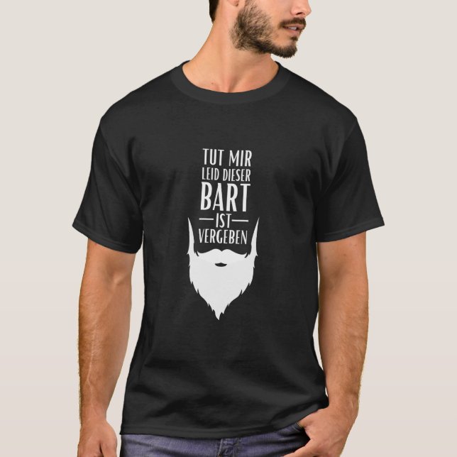 Camiseta Desculpe, esta barba já é baile de formatura (Frente)