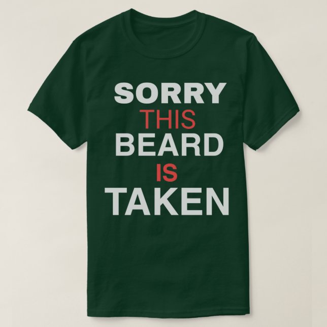 CAMISETA DESCULPE ESTA BARBA TOMADA (Frente do Design)