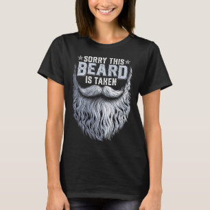Camiseta Desculpe Esta Barba Tomada Marido Pai Engraçado Ba