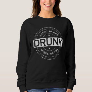 Camiseta Desculpe, estamos bêbados Turma da Festa de Soltei