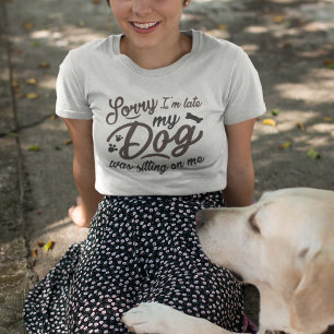 Camiseta Desculpe, estou atrasado