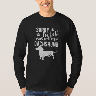 Camiseta Desculpe, Estou Atrasado, Estava Pingando Uma Sals
