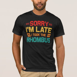 Camiseta Desculpe, estou atrasado, peguei o ônibus do profe