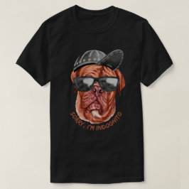 Camiseta DESCULPE, ESTOU DISFARÇADO (Mastim Francês) cachor