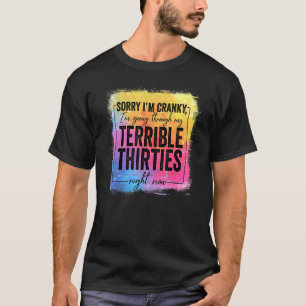 Camiseta Desculpe, estou irritado, estou passando por meu t