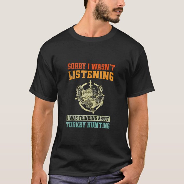 Camiseta Desculpe, eu estava ouvindo que estava pensando so (Frente)