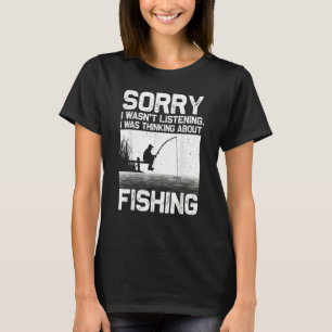 Camiseta Desculpe, eu não estava ouvindo, estava pensando e