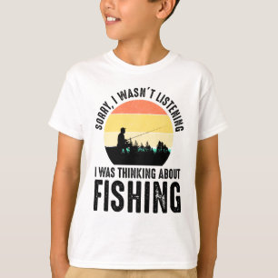 Camiseta Desculpe, eu não estava ouvindo. Pensando sobre p