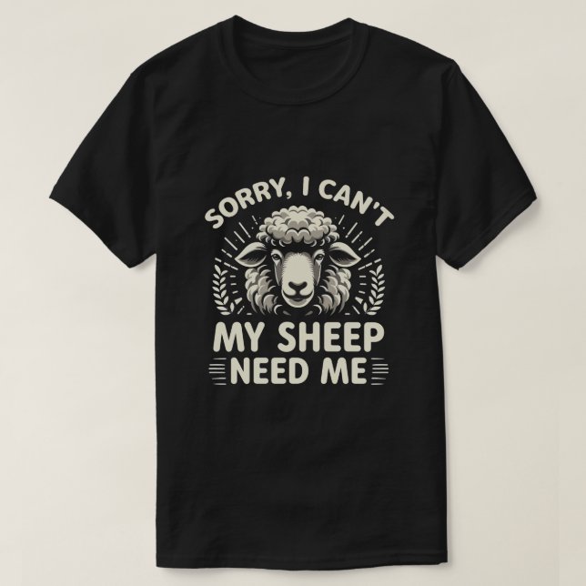 Camiseta Desculpe, eu não posso... (Frente do Design)