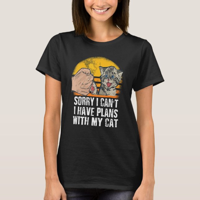 Camiseta Desculpe, eu não posso ter planos com minha raia d (Frente)