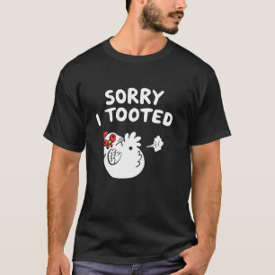 Camiseta Desculpe, eu peidei Amante de frango que pula engr