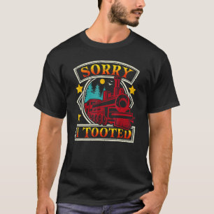 Camiseta Desculpe, eu peidei Trem Condutor de Trem Fofo
