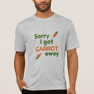 Camiseta Desculpe, Fui Levado pela Cenoura
