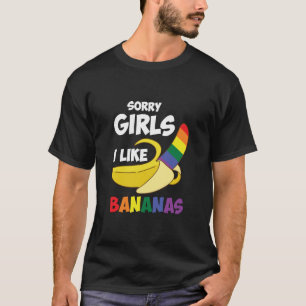 Camiseta Desculpe garotas, eu gosto de Orgulho gay LGBT