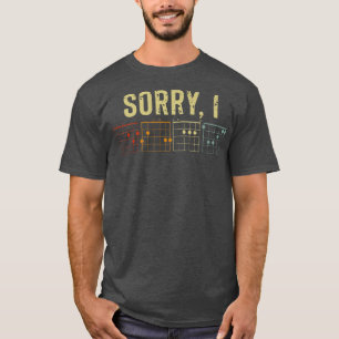 Camiseta Desculpe Idgaf Oculta Mensagens De Violão Para Hom
