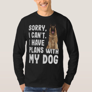 Camiseta Desculpe Je De Projects Avec Mon Belge Tervuren
