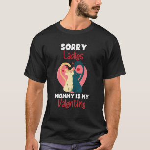 Camiseta Desculpe Mamãe É Meu Namorados Cats Vermelho Val