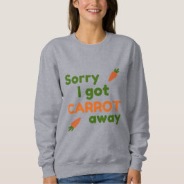 Camiseta Desculpe Me Levei Cenoura Embora
