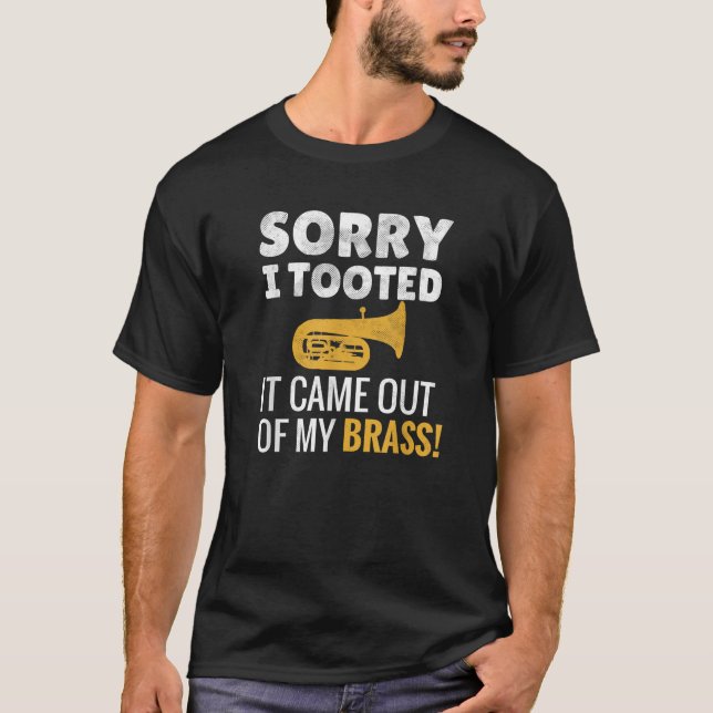 Camiseta Desculpe-Me Tocar A Banda De Marche Tubist Engraça (Frente)