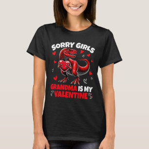 Camiseta Desculpe Meninas A Vovó É Meu Dinossauro De Valent