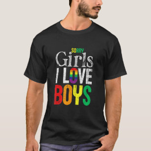 Camiseta Desculpe Meninas Eu Amo Meninos Lgbt Pride Gay