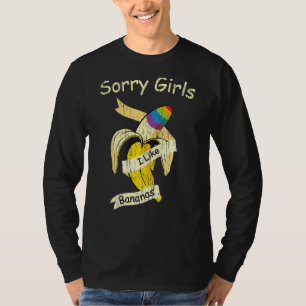 Camiseta Desculpe Meninas Eu Gosto De Bananas Orgulho gay M