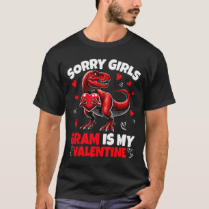 Camiseta Desculpe Meninas Gram É Meu Dinossauro Do Dia Dos