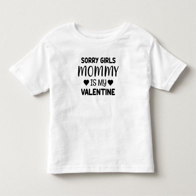 Camiseta Desculpe, meninas Mamães é meu Namorados (Frente)