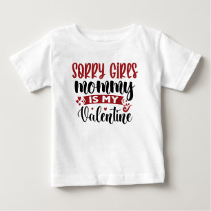 Camiseta Desculpe, meninas Mamães é meu Namorados